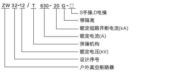 户外真空断路器型号含义